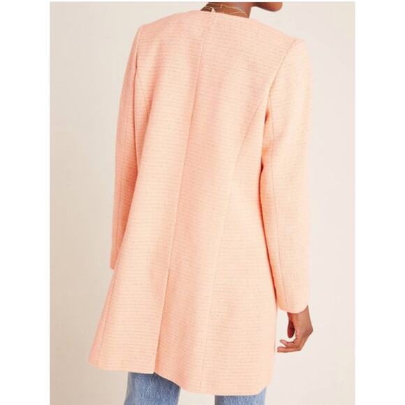 Anthropologie x Helen Berman Tangerine Dream Tweed Jacket size 10 NEW - Picture 3 of 9